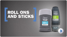 Dove Men+Care Anti-Perspirant Roll-Ons & Sticks